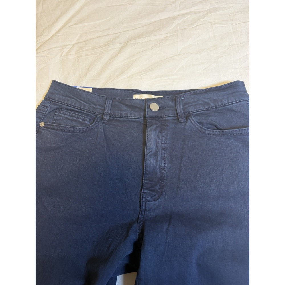 BLANK NYC High Rise Straight Leg Pant ~10/30~Dark Wash Blue Jeans 27" Inseam NWT - Picture 6 of 14